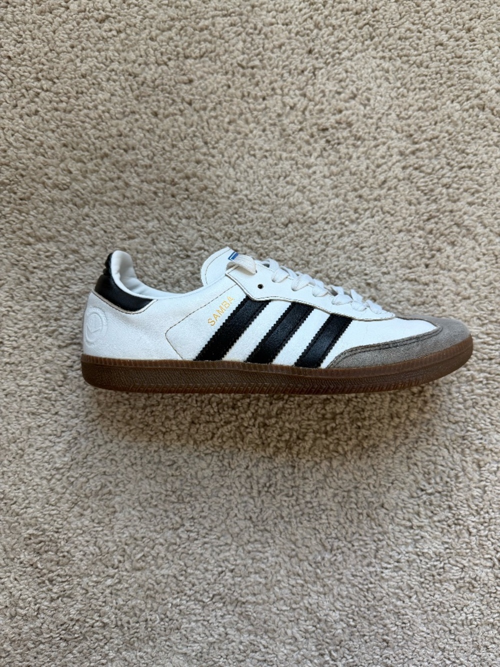 Adidas Originals Samba Vegan White Black Classic Casual Sneakers Mens 7 FW2427